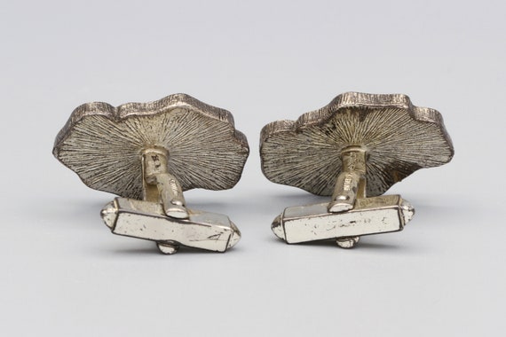 Germany Sterling Mens Cuff Links, Modern Brutalis… - image 5