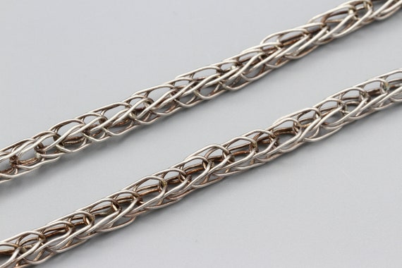 Extra Large Etched Sterling Initial H Pendant Nec… - image 7