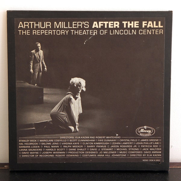 Arthur Miller's After The Fall, The Repertory Theater of Lincoln Center, 4xLP Box Set, 1965 Vinyl Record, Spoken Word LP, Stage And Screen