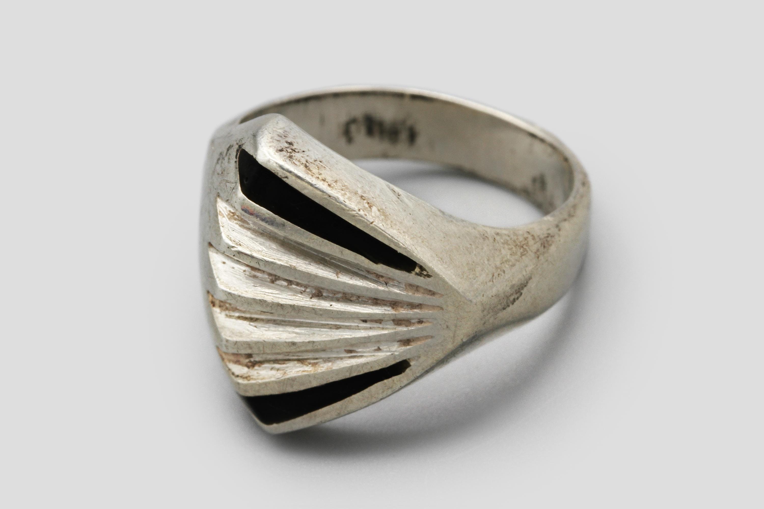 VINTAGE ARMOR RING SILVER リング シルバー 825 Vintage Armor Ring - Etsy