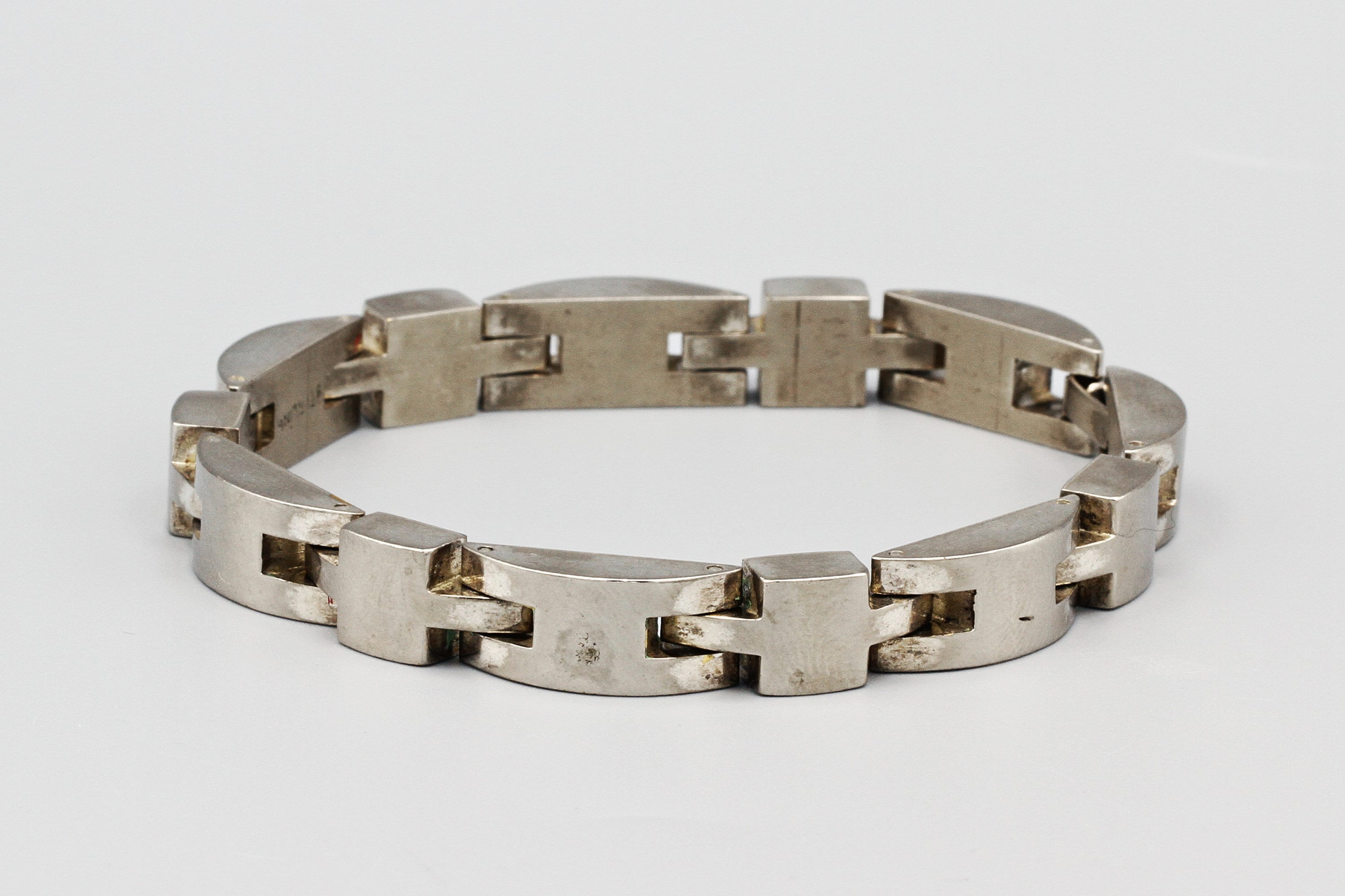 Heavy 50 Grams Chain Link Bracelet, 925 Sterling Silver