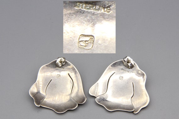 Blue Topaz Stud Earrings, 925 Sterling Silver Stu… - image 3
