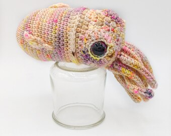 READY TO SHIP - Bobtail Squid plush, bobtail squid amigurumi, sea life, sea creature