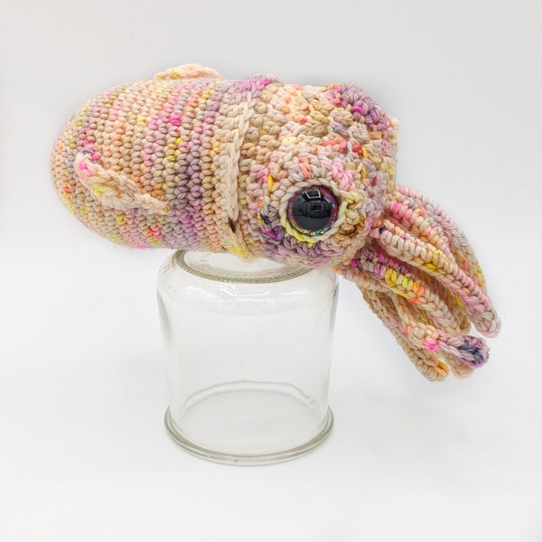 READY TO SHIP - Bobtail Squid plush, bobtail squid amigurumi, sea life, sea creature