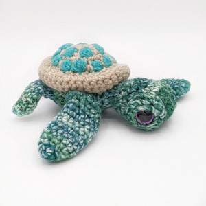 READY TO SHIP - Sea Turtle plush, sea turtle amigurumi, small sea turtle