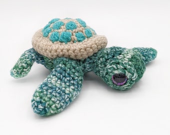 READY TO SHIP - Sea Turtle plush, sea turtle amigurumi, small sea turtle