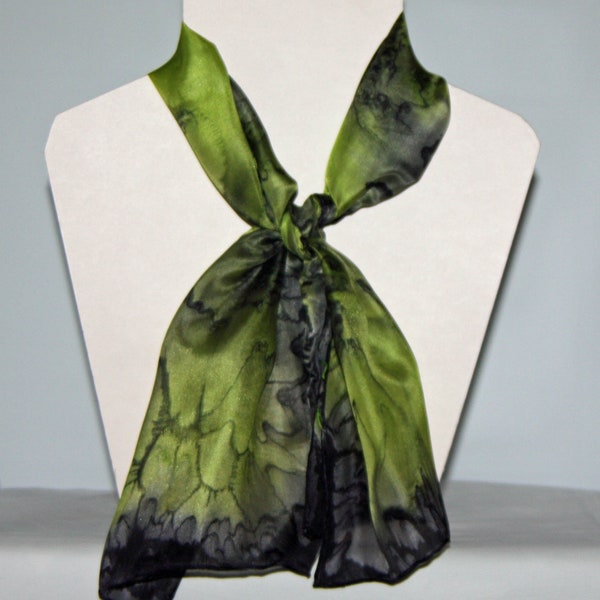 Forest Lime Textile Scarf Necklace main image 1
