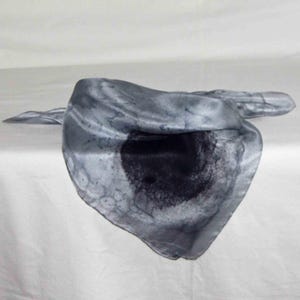 Czarno-jasnoszary kwadratowy szalik jedwabny, bandana, maska na twarz, krawat unisex, bandana w pudełku prezentowym