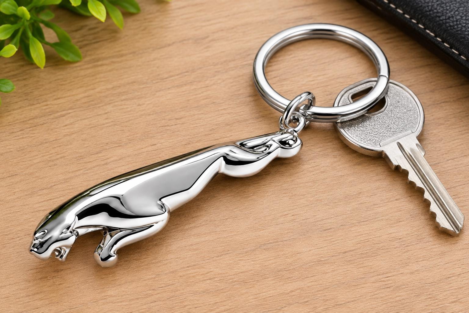 Silver Jaguar Keychain - Etsy