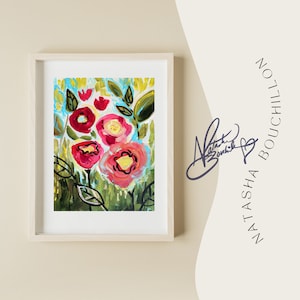 Poppy Field Floral Art Print Signed by Artist Natasha Bouchillon