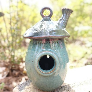 Fairy House, Pottery Whimsical Garden Fairy House, Handmade Pottery image 2