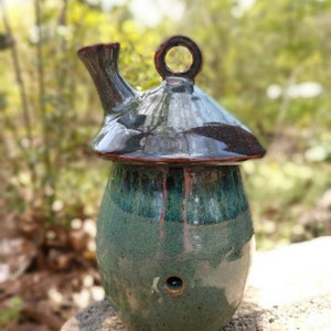 Fairy House, Pottery Whimsical Garden Fairy House, Handmade Pottery image 3