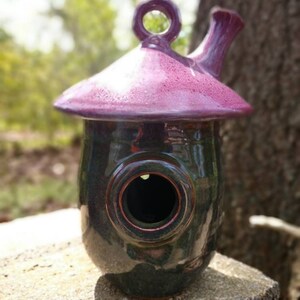 Fairy House, Pottery Whimsical Garden Fairy House, Handmade Pottery image 9