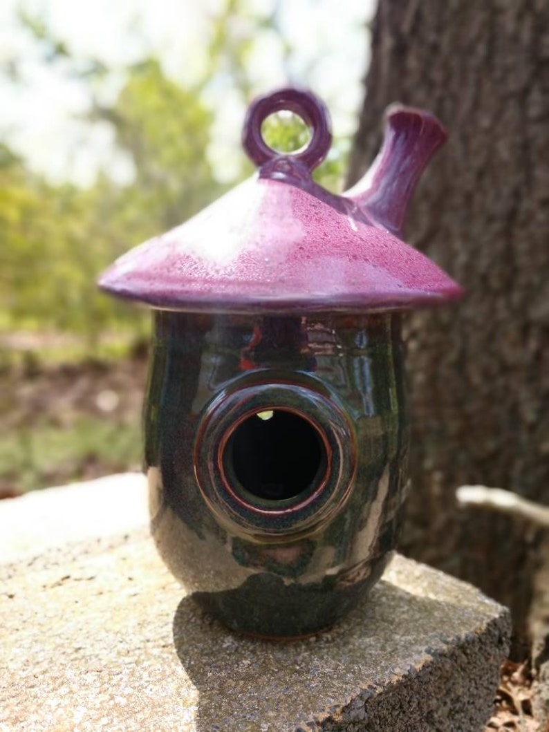 Fairy House, Pottery Whimsical Garden Fairy House, Handmade Pottery image 9