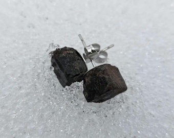 Limonite Stone Earrings, Indian Money Jewelry