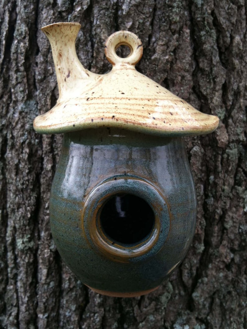 Fairy House, Pottery Whimsical Garden Fairy House, Handmade Pottery image 6