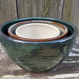 Nesting Bowls, Pottery Nesting Bowl Set