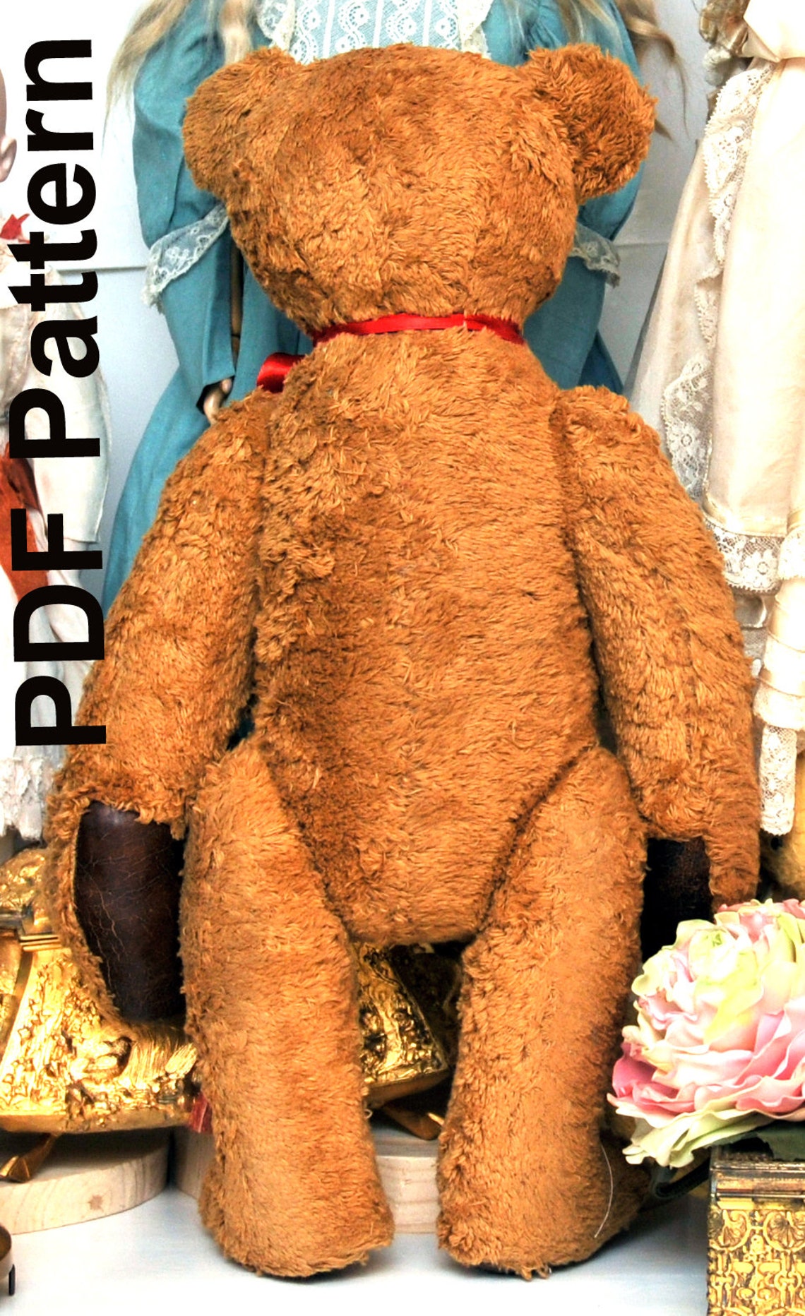 PDF Pattern Early Antique Teddy Bear Sewing E-pattern 18 | Etsy