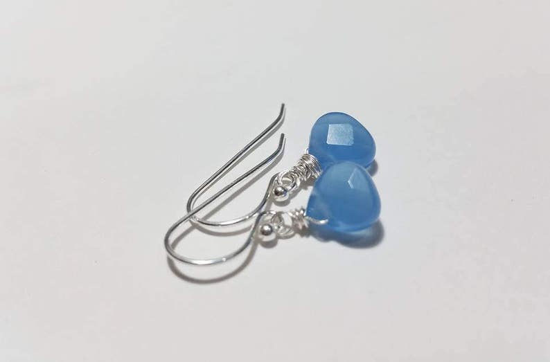 Quinn Earrings in Blue Chalcedony main image 1