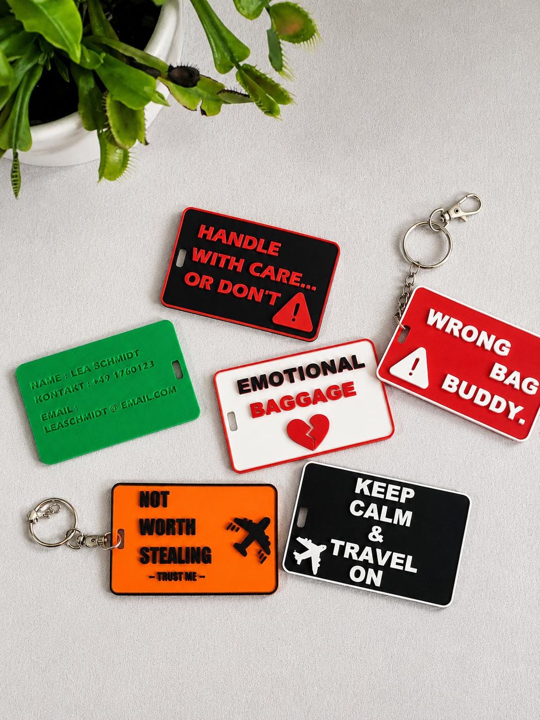 Crew luggage tags - Etsy 日本