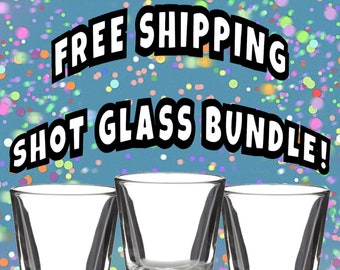 Free Shipping Shot Glass Bundle! Choose Your Own Lot of 3 Glasses