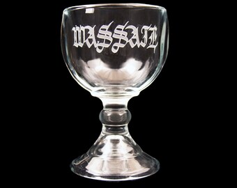 Wassail Engraved Goblet - Great For Beer, Margaritas or Punch!