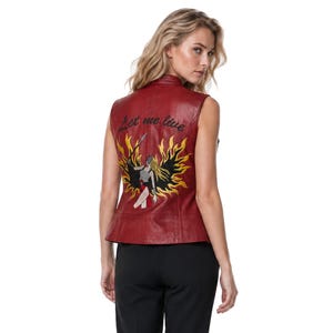 Claire Redfield Let Me Live Vest - Resident Evil Code Veronica Leather Cosplay Costume