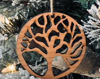 Arbre de vie - Collection d'ornements en bois par Acorn and Fox