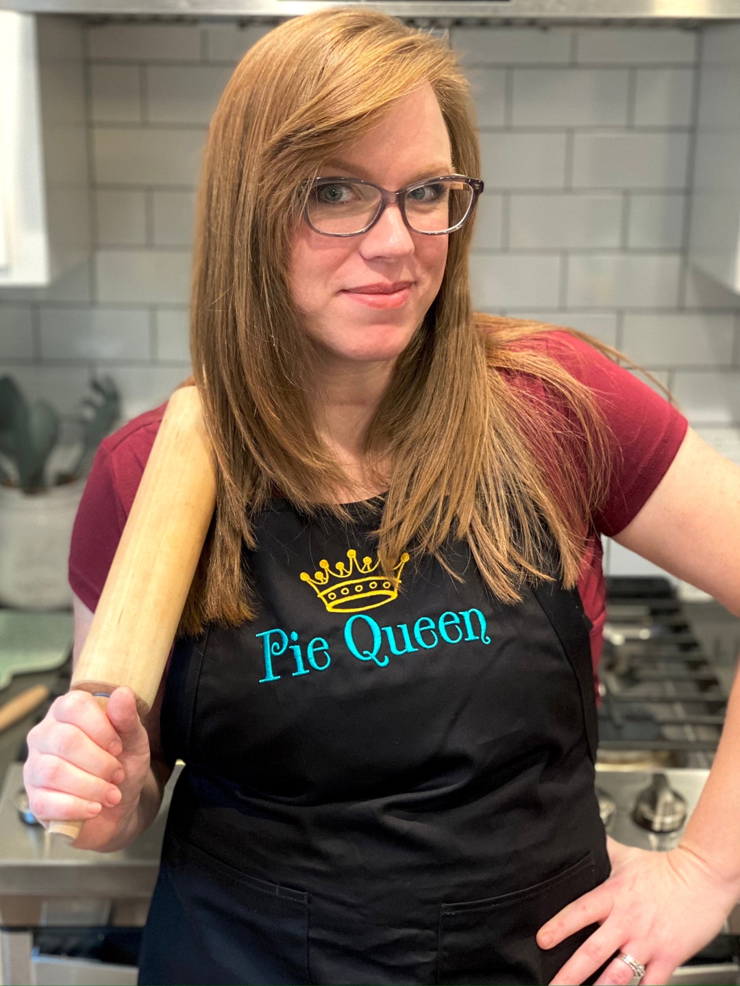 Pie Queen Embroidered Outlander Inspired Apron Multiple Etsy