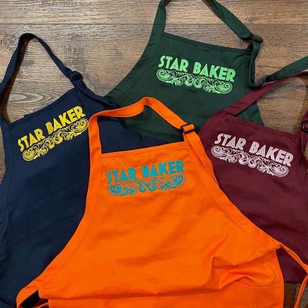 Tablier brodé Star Baker KIDS - Plusieurs couleurs de tablier