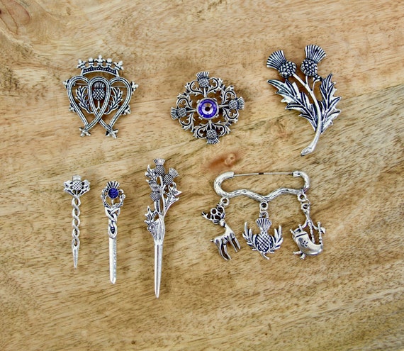 Thistle brooches 2024 and pins