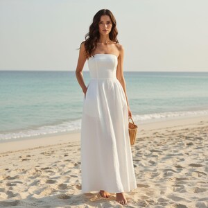 Cotton Bandeau Dress