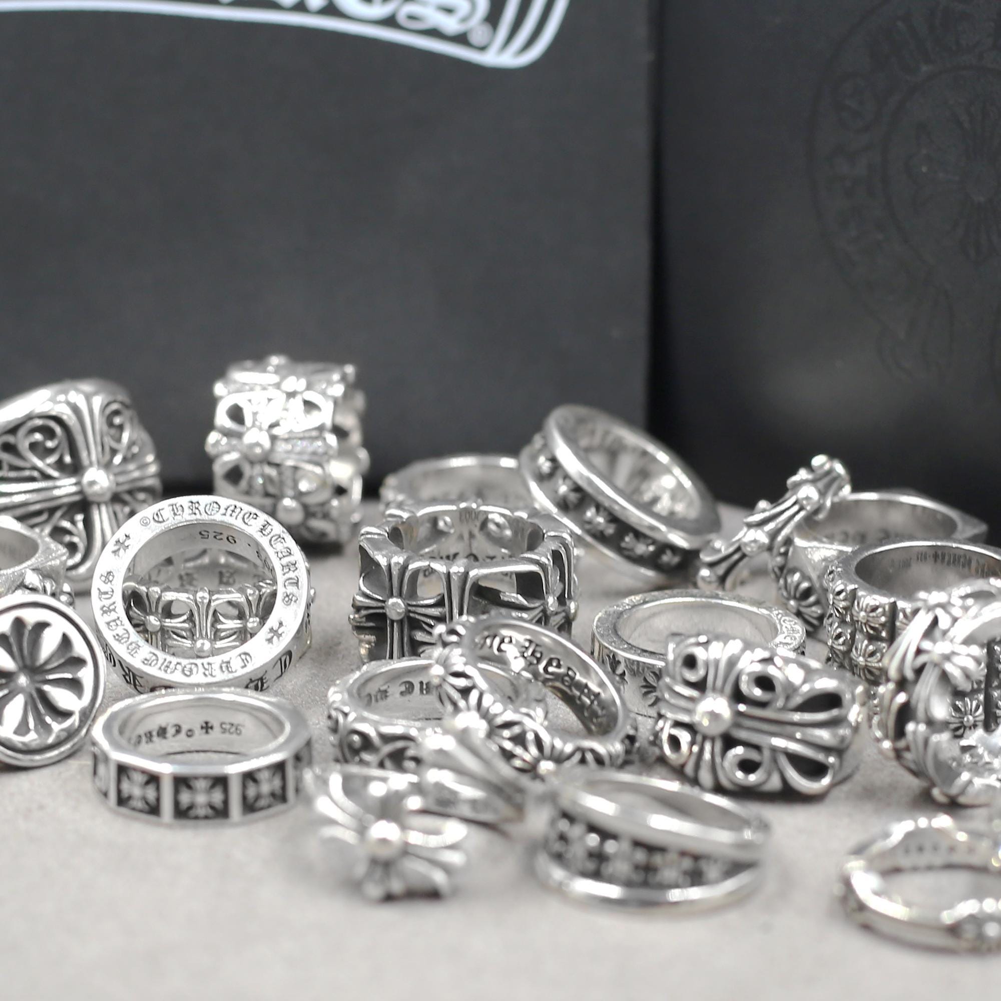 Chrome Hearts Forever Ring - Etsy