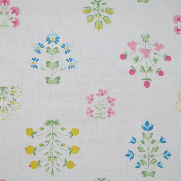 Strato dell'annata Tessuti 50x50cm - fiori blu gialli rosa