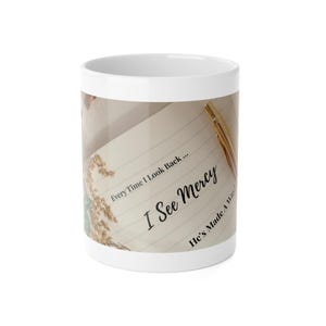 Testimony Christian Coffee Mug | God's Mercy Coffee Mug | Inspirational Faith Gift | Bible Study Coffee Cup | Prayer Mug