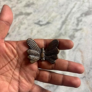 Tiradores de latón antiguo con forma de libélula para armarios, herrajes para muebles de aleación de zinc (juego de 4)