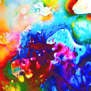 abstracte kunst print, psychedelische schilderij print, multicolor grote kunst aan de muur, hedendaagse kunst print, trippy kunst &quot;moderne psychedelia 8&quot;