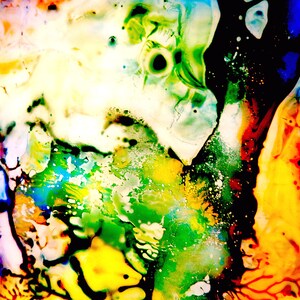 psychedelische kunst, abstracte schilderij print, kleurrijke kunst aan de muur, trippy wervelende abstracte patroon kunst print &quot;hedendaagse psychedelia 4&quot;