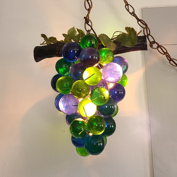 Hanging Grape Light Etsy
