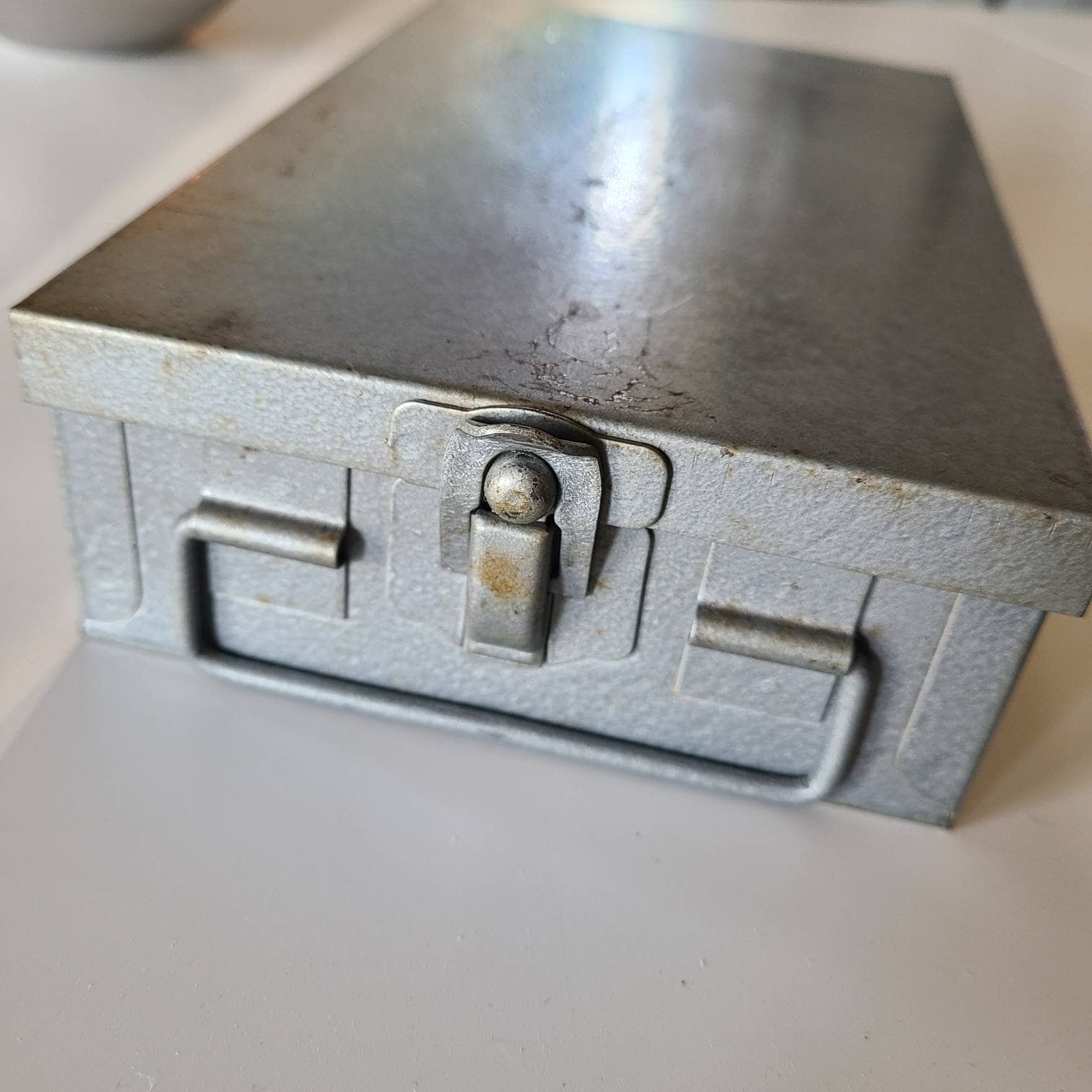 Vintage Metal Slide Case 35 Mm Slide Box Gray Metal Slide Storage Box