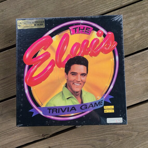 Vintage Elvis Trivia Board Game Factory Sealed 1990s Elvis Board