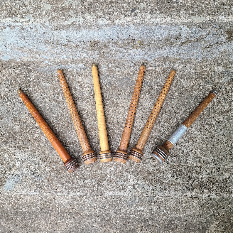 Vintage Wooden Spool Antique Spindles Wooden Threaders Factory Wood ...