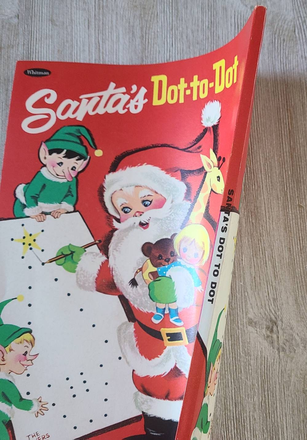 1960 s santa s dot to dot coloring book vintage christmas coloring