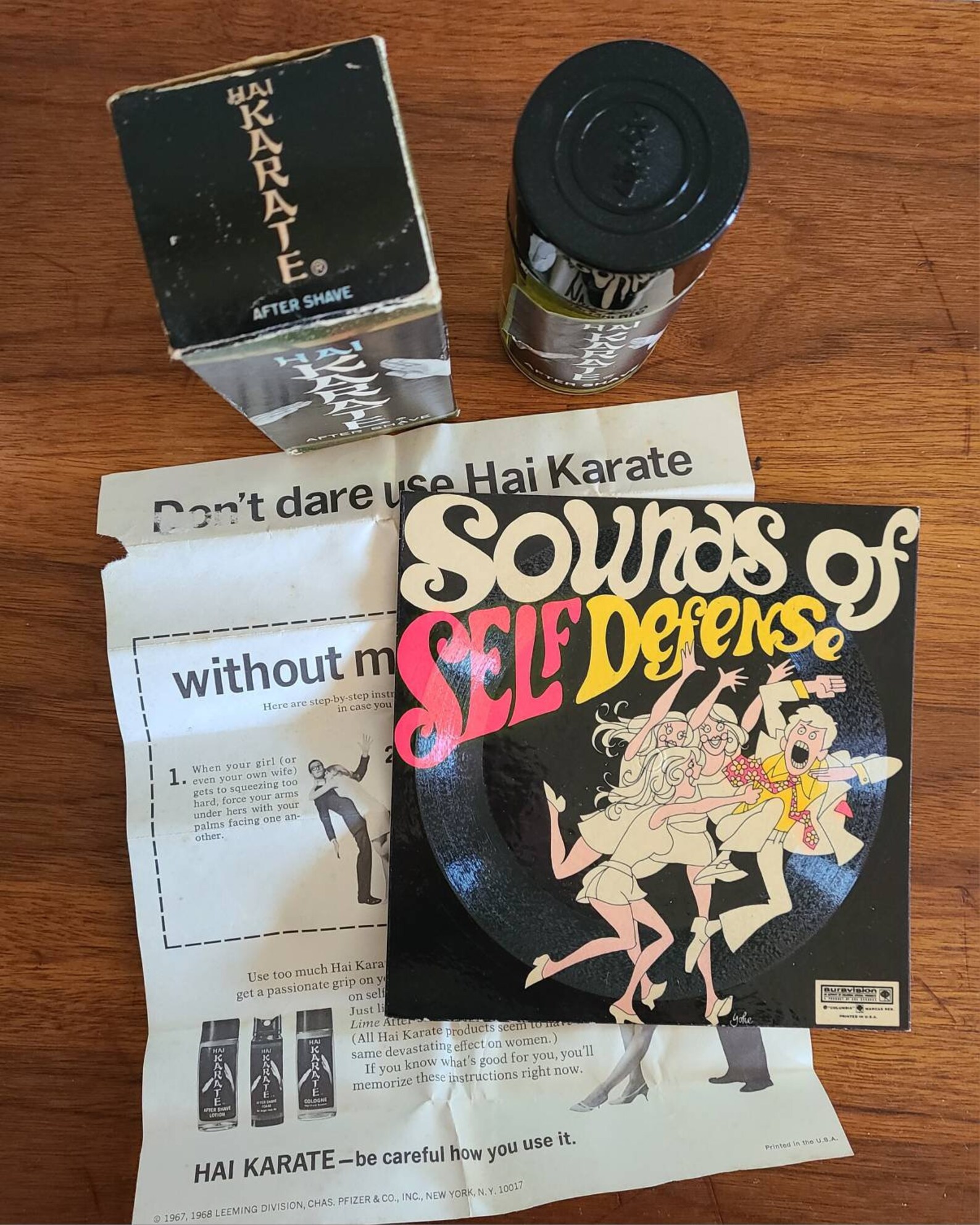 1960's HAI KARATE After Shave & Promotional Sounds of Self Defense