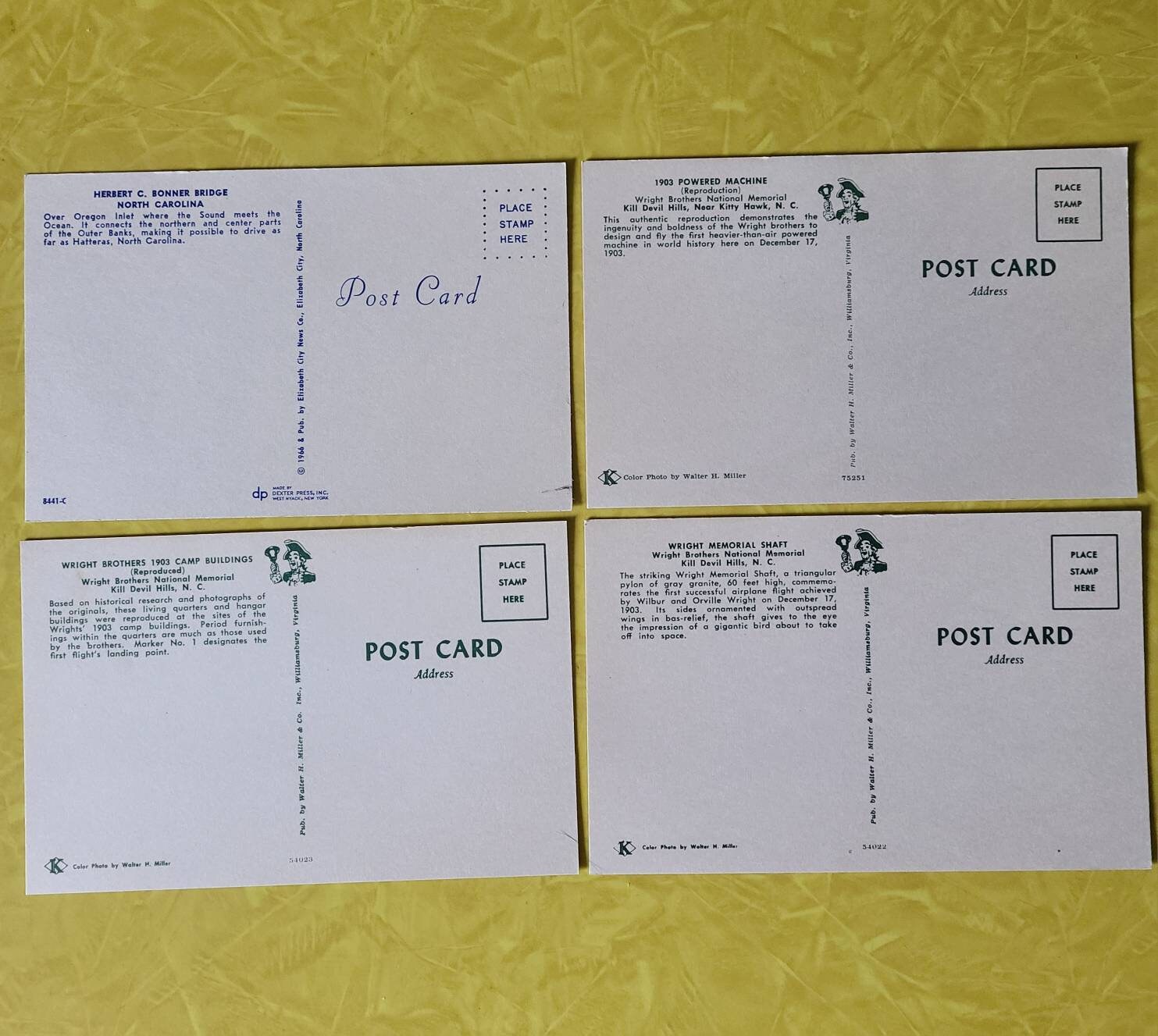 1960's Wright Brothers National Memorial Brochure and Postcards North