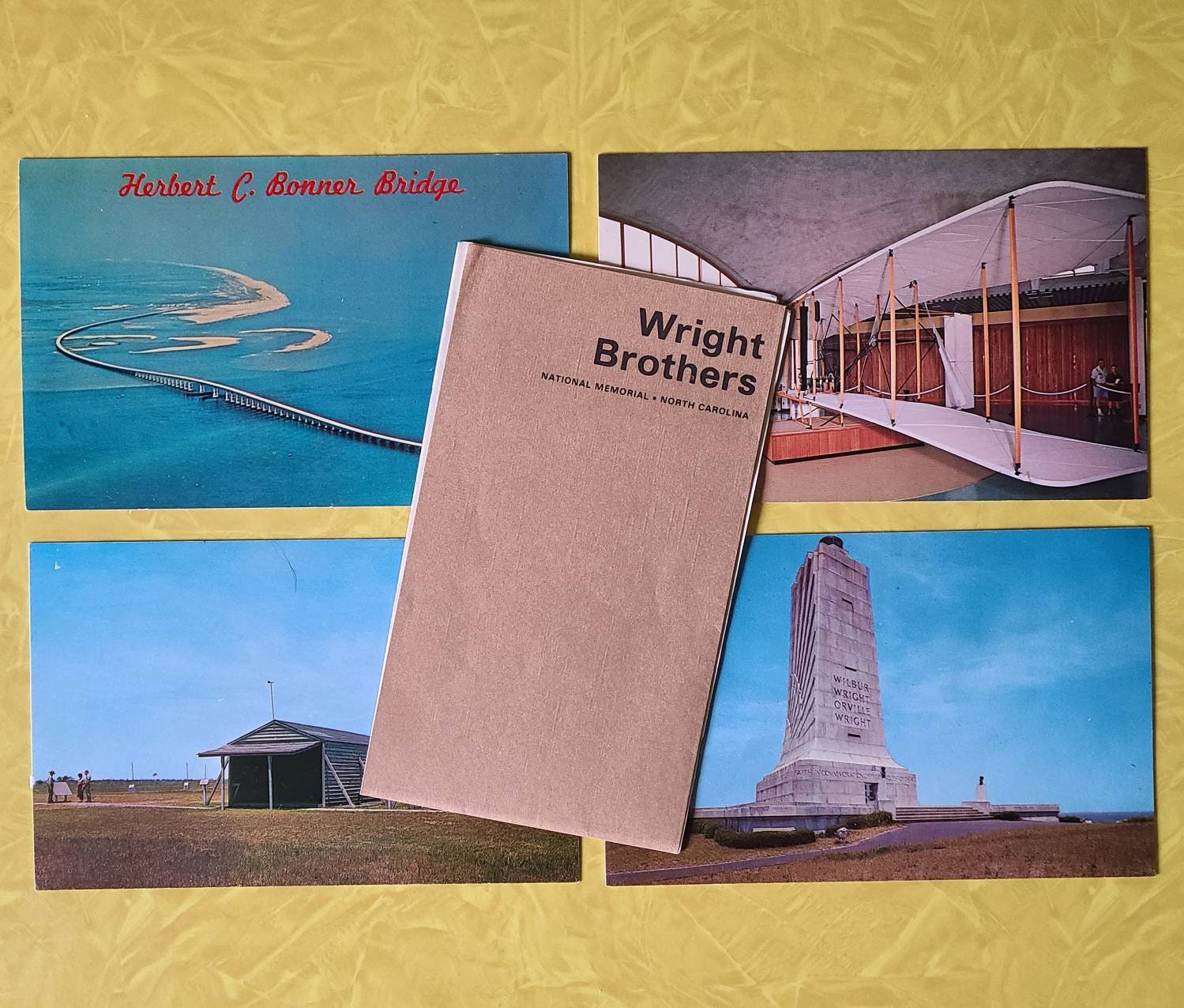 1960's Wright Brothers National Memorial Brochure and Postcards North