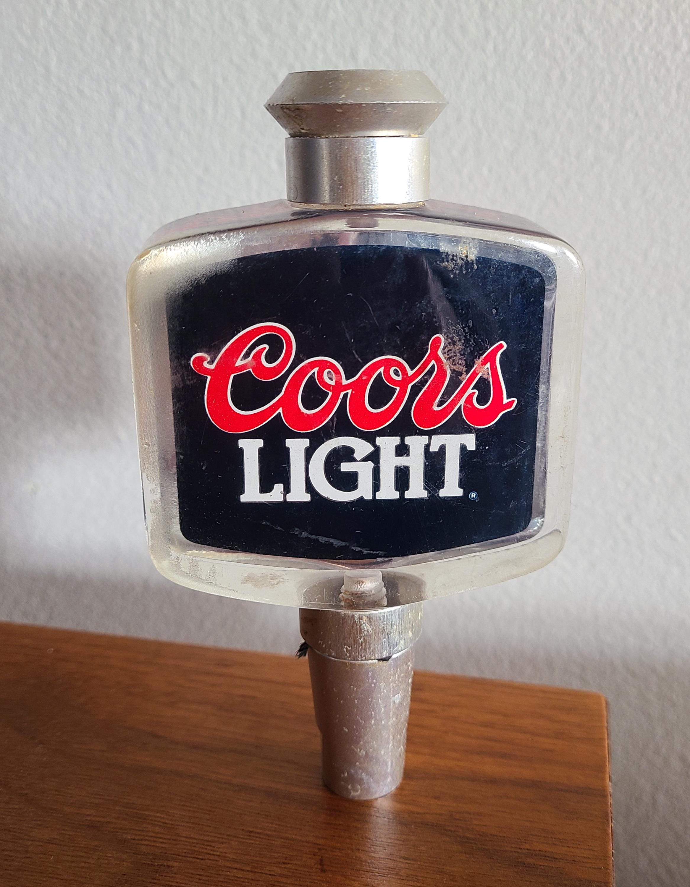 Vintage Beer Tap 1970's Coors Light Beer Tap 70s Barware Pub Style Beer Tap Coors Light Tap Handle Vintage Barware Acrylic 1980s Beer Tap