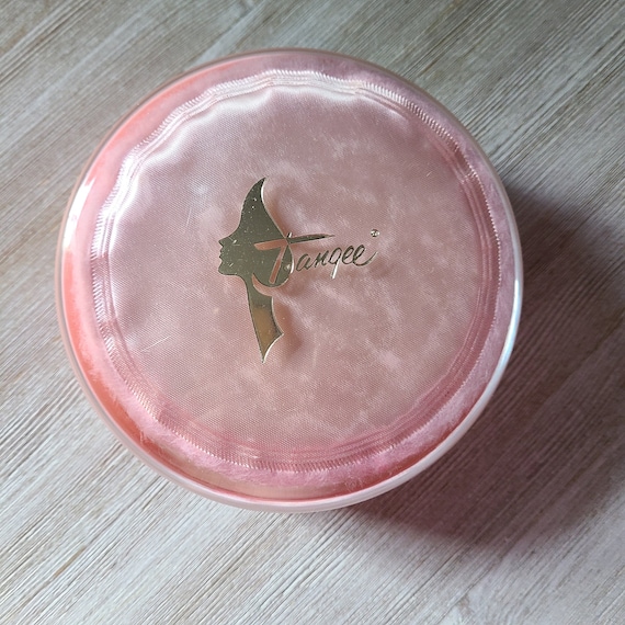 Vintage Tangee  Dusting Powder Sealed 1950s Body Powder Luft Tangee Dusting Powder Vintage Powder Jars 50s Cosmetics 50s Vanity 50s Perfume