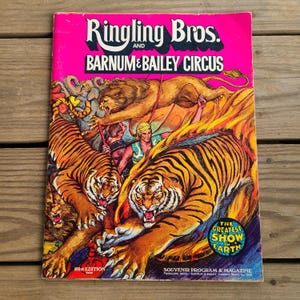 Vintage Ringling Bros. and Barnum and Bailey Circus Program 1972 Circus Show Program Book Circus Books Circus Magazine 70s Circus Souvenirs