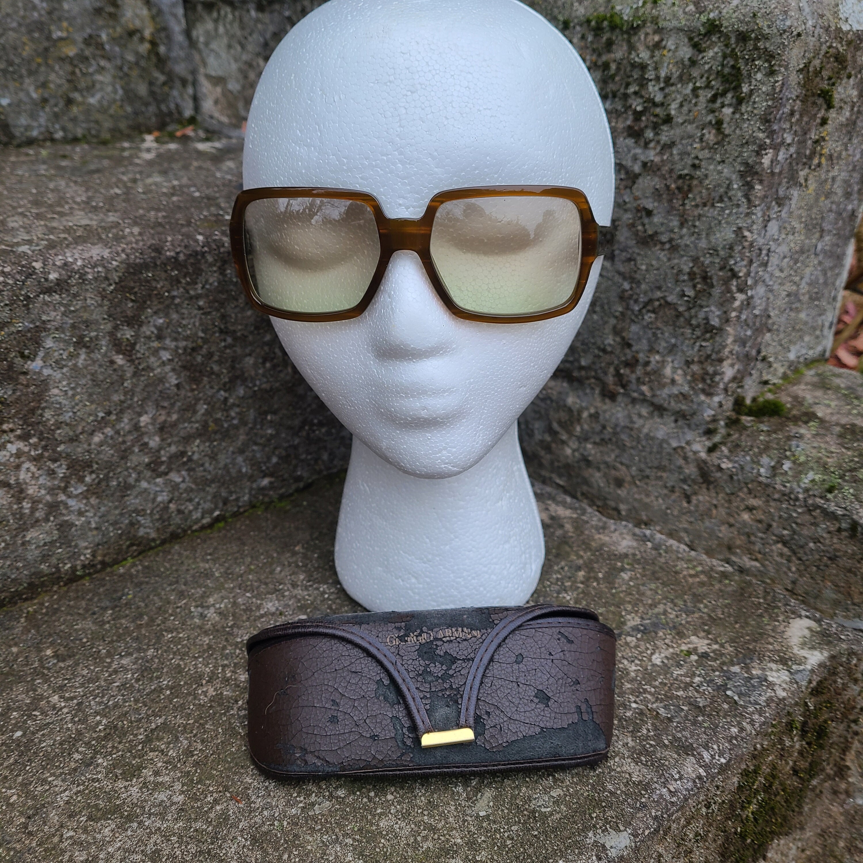 Vintage Giorgio Armani Sunglasses 1970's Oversized Sunglasses